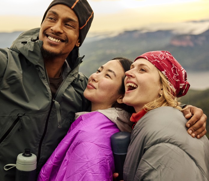 Group selfie on hike